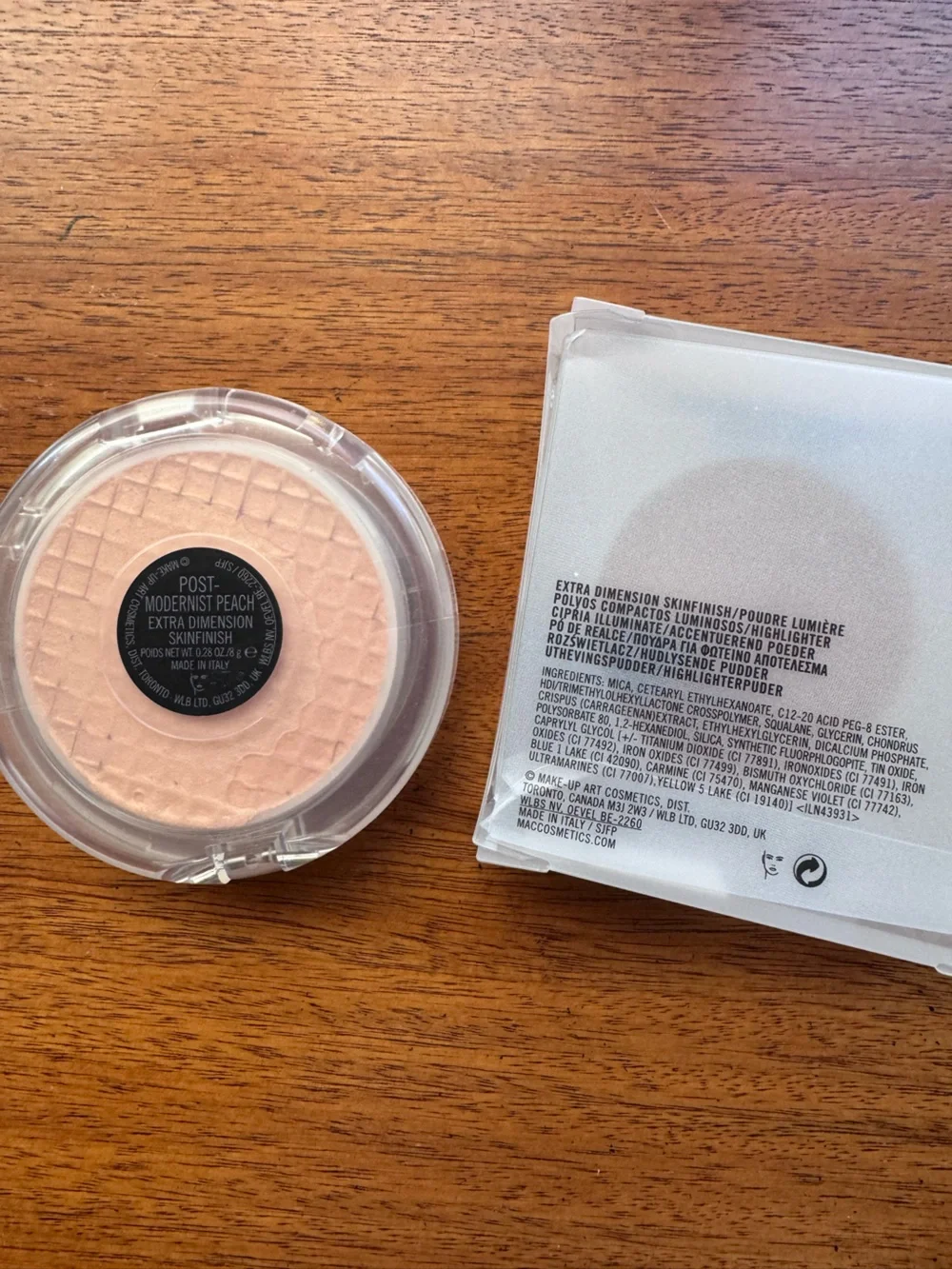 MAC Cosmetics Pink Pearl Highlighter Powder post- modernist peach